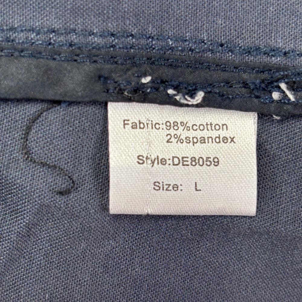 Elan Dark Wash Utility Jacket "Heartless" "New York"‎ Patches "Peace" Large
 L - Picture 6 of 12